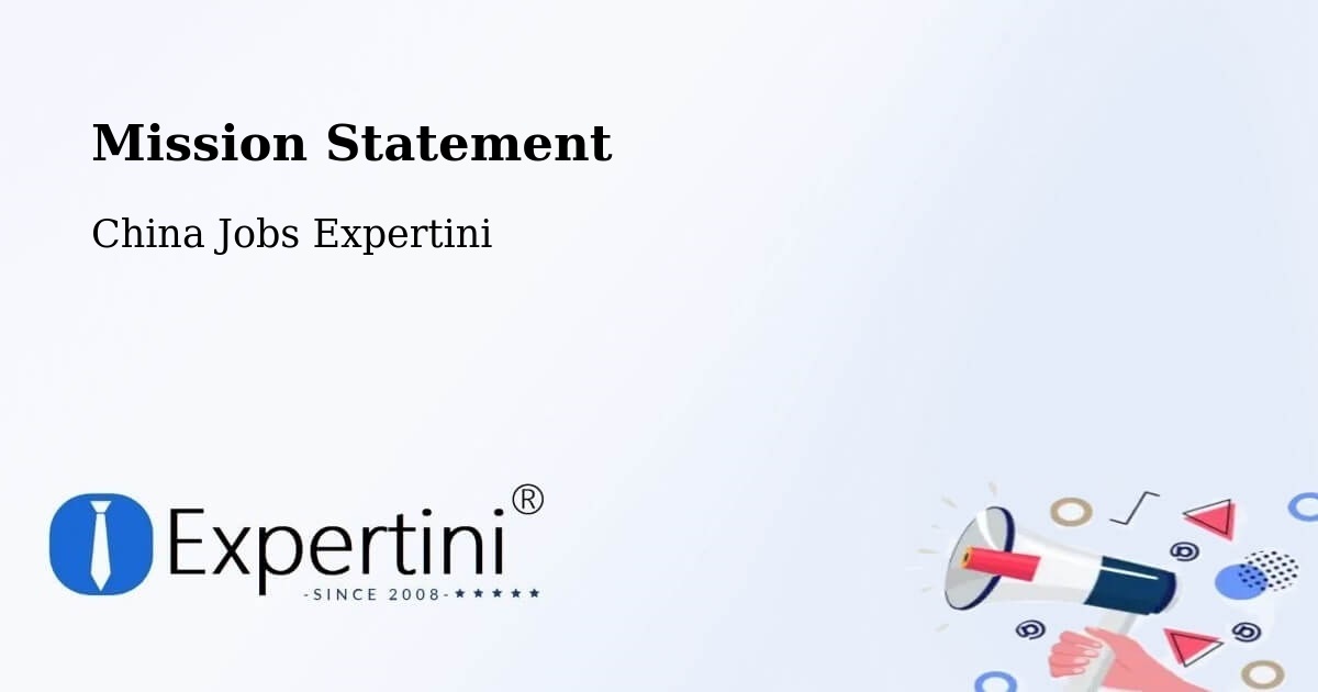 Corporate Mission – Chongqing - China Jobs Expertini